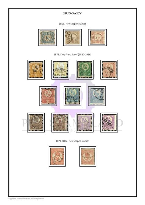 hungary stamp album pages
